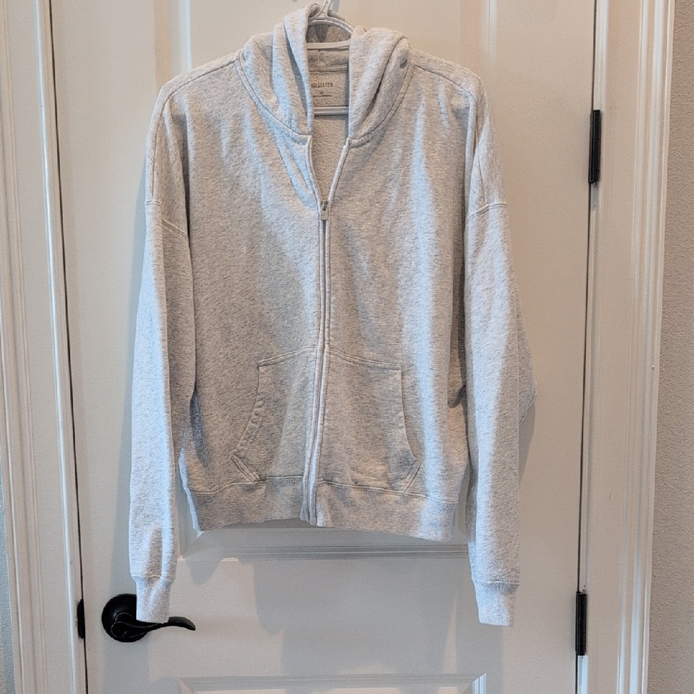 Hollister Light Gray Hoodie